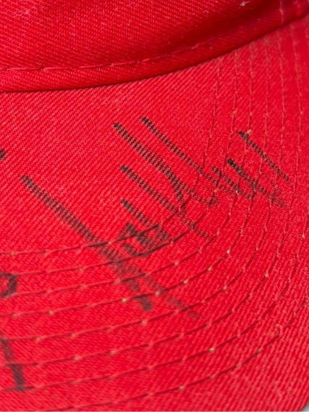 Vintage Montreal Canadiens The Game Split Bar Hat Jocelyn Thibault Signed Hat - Picture 5 of 8